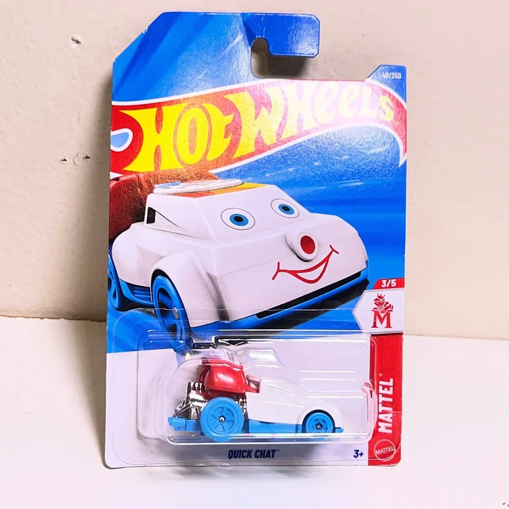 Hot Wheels 1:64 Quick Chat White Fisher-Price Chatter Telephone Mattel Games 3/5